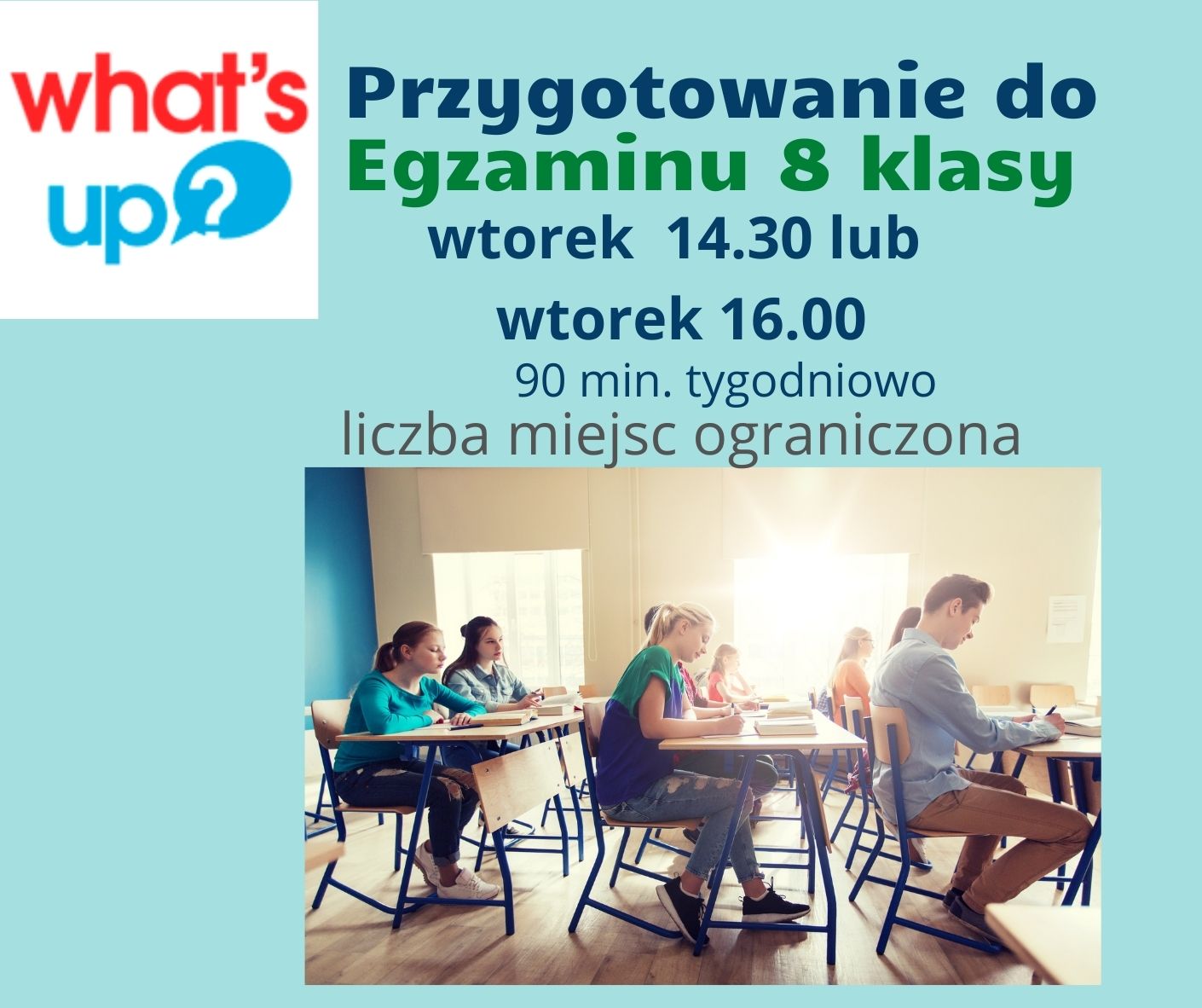 Egzamin 8 Klasy- Przygotowanie - What’s Up